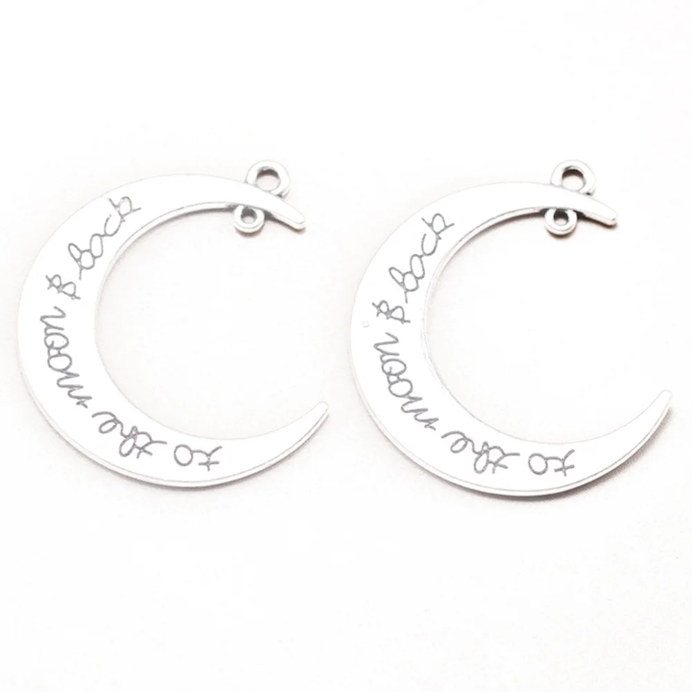 

10Pcs Crescent Moon Pendant Charm Alloy DIY Jewelry Making Necklace Bracelet Earrings Accessory Silver Alloy Pendant Charm