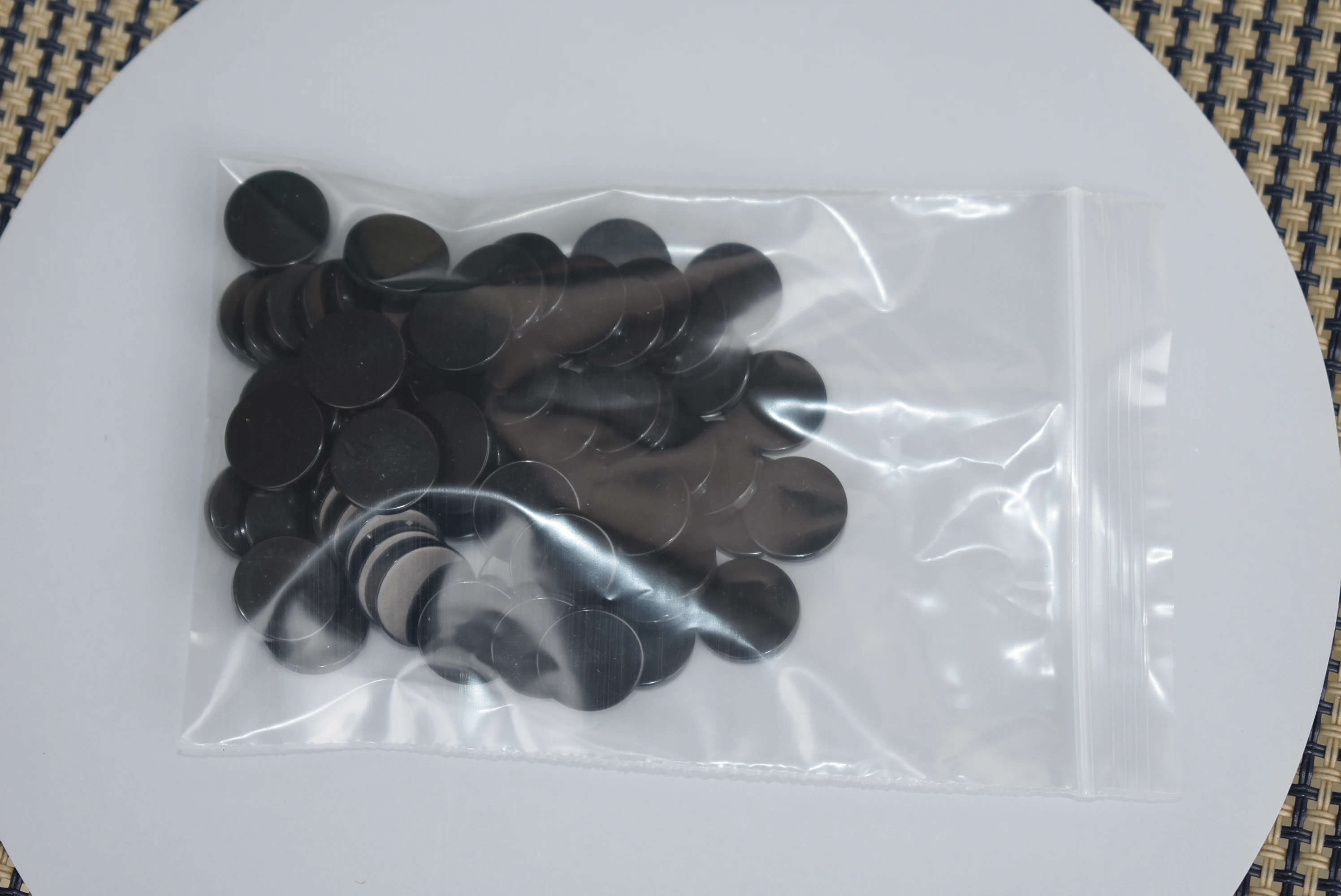 

50 Pcs Instrument Trumpet Black Buttons