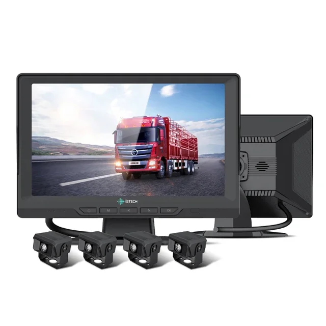 2025 Truck Dash Cam Front And Rear Dash Camera 4 Channel Night Vision Truck Tachograph