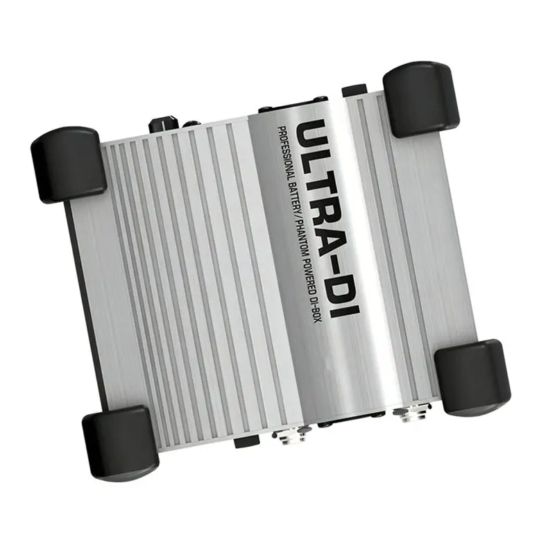 ABUO ULTRA-DI DI100 Professional Battery Phantom Powered DI-Box Direct Injection Box for Stage Studio Balanced Circuit Output