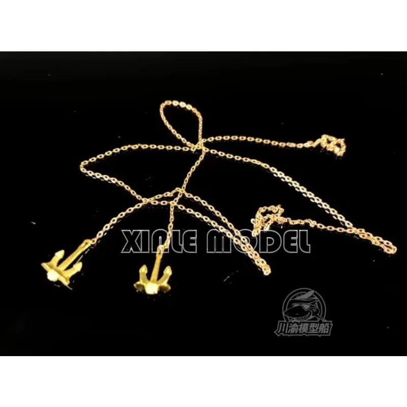

Chuanyu CY350022 1/350 Модель авианосера линкора, якорь + якорная цепь X2, материал медьDIY