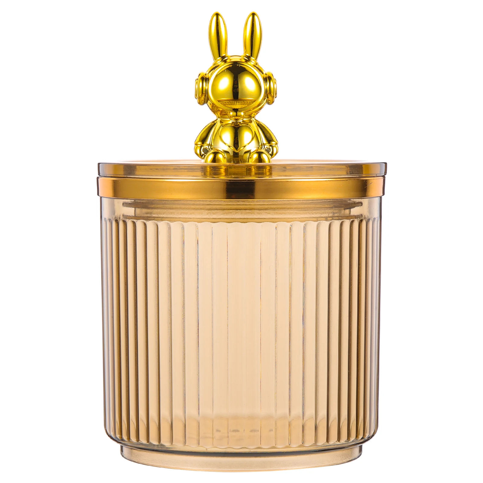 

Space Acrylic Jar Transparent Bathroom ganizer Cotton Swab Holder Small Items Container Clear Storage Canister