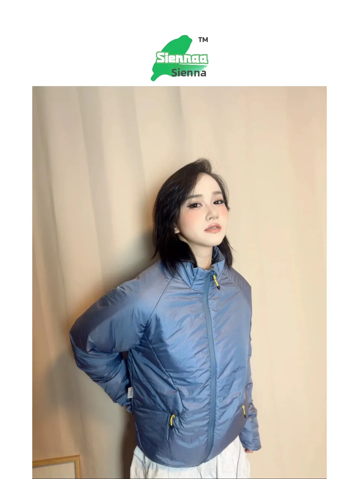 

New Snowy Warm Fce Jaet Lightweight Outdoor Sportswear Water-Resistant Cotton Clothes for Autumn Winter Faion Urban Sle