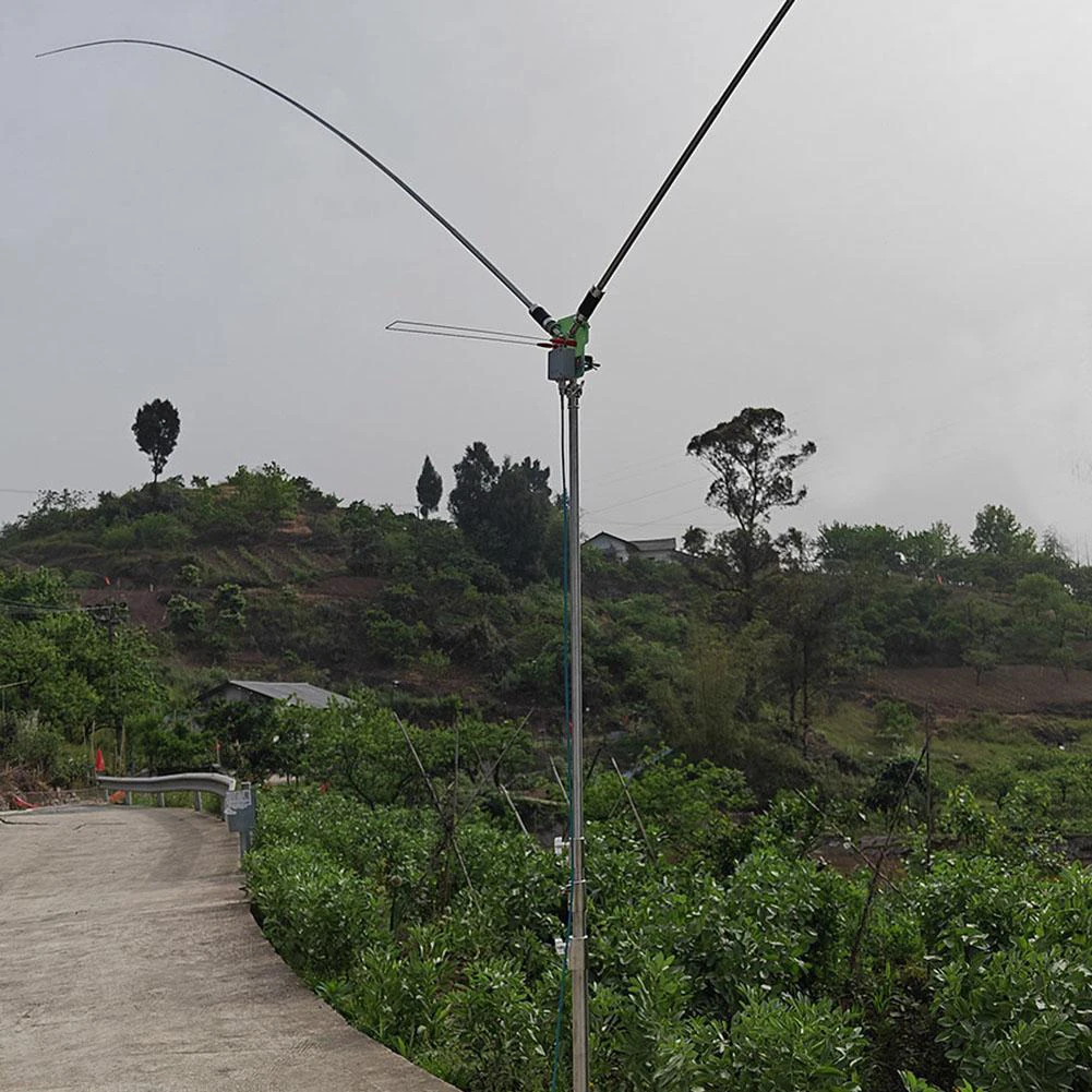 

P-ESA 7-54 МГц 120 Вт FM CW SSB Коротковолновая портативная горизонтальная антенна с положительным V Дипольная антенна Широкополосная антенна Инструмент Аксессуары