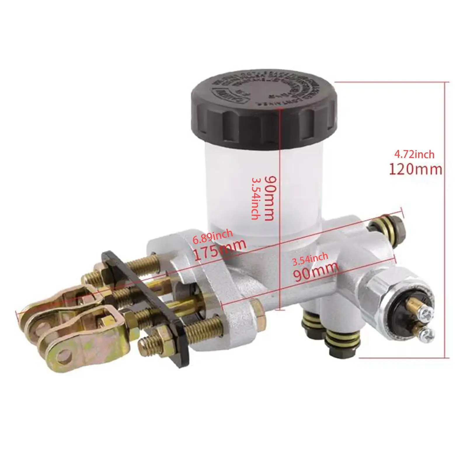 Durable Hydraulic Brake Pump Master Cylinder Caliper Kit for Go Kart ATV Dune Buggy Off Road Vehicle Repair