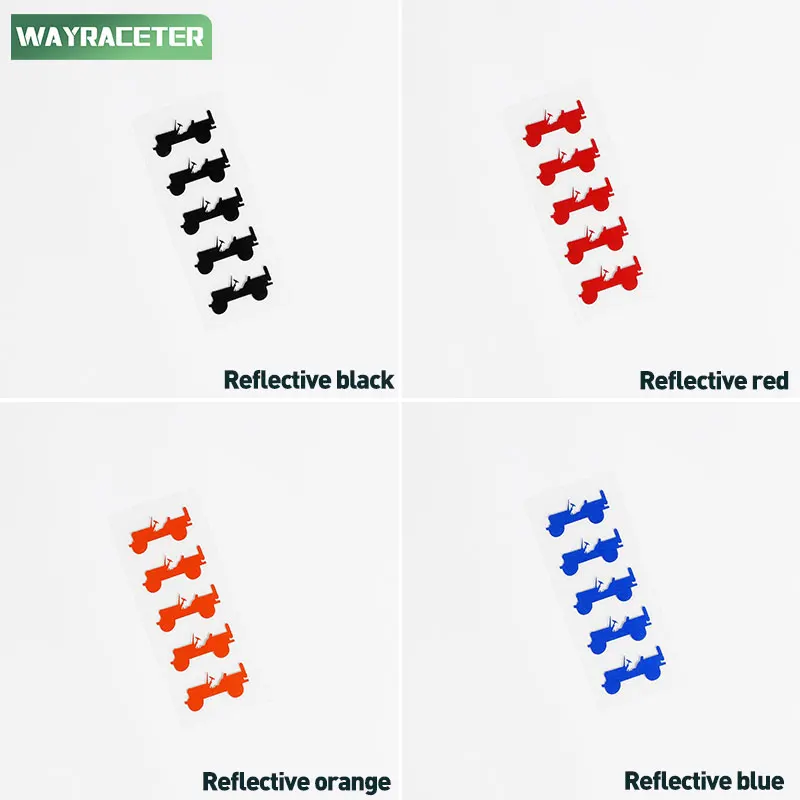5 Pcs/Set 1941 Willys Reflective Vinyl Car Tires Alloy Rim Wheel Sticker For Jeep Wagoneer WS 2025 2024 2023 2022 Accessories