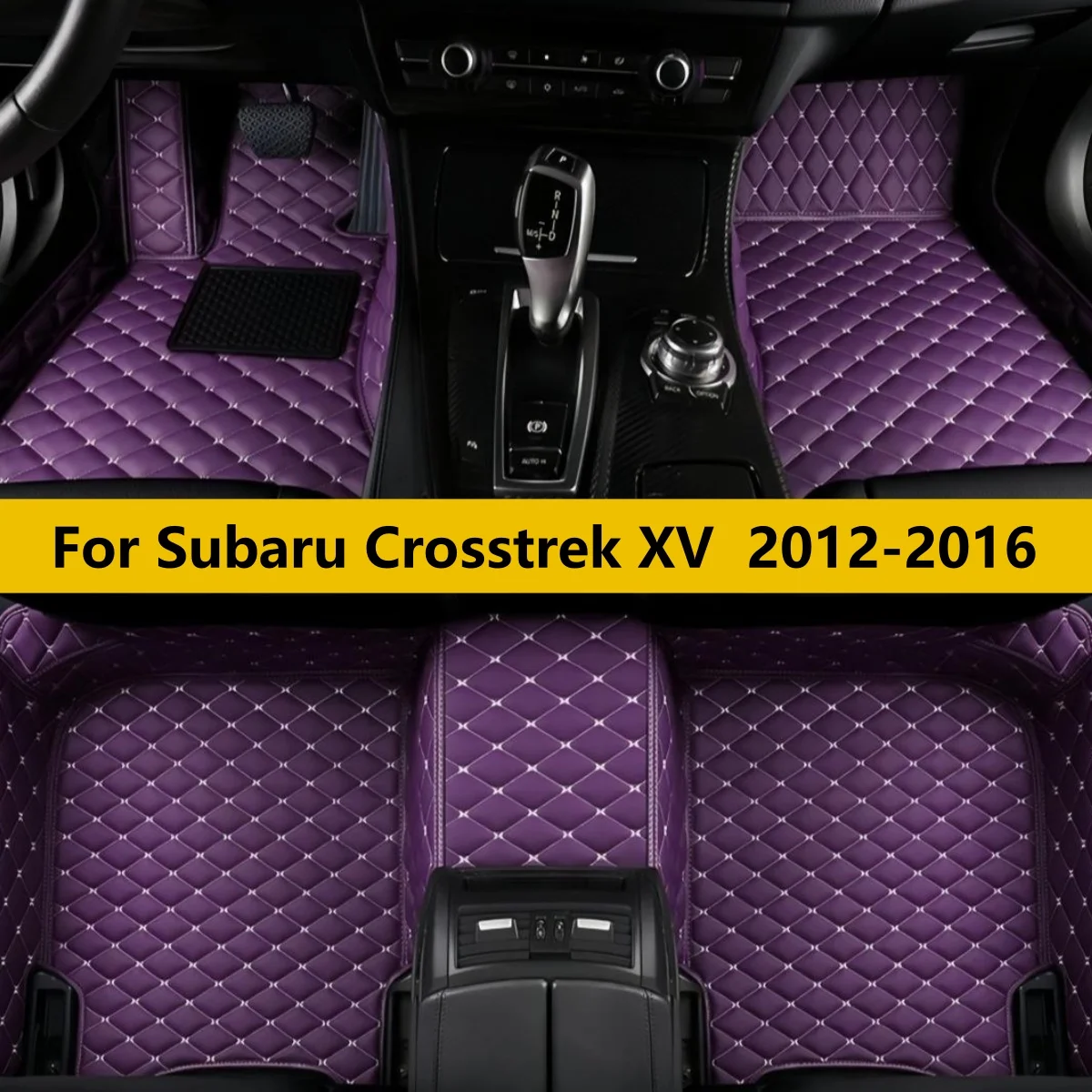 

Автомобильные коврики на заказ для Subaru Crosstrek XV 2012-2016, полный комплект, кожаные, износостойкие, аксессуары для авто