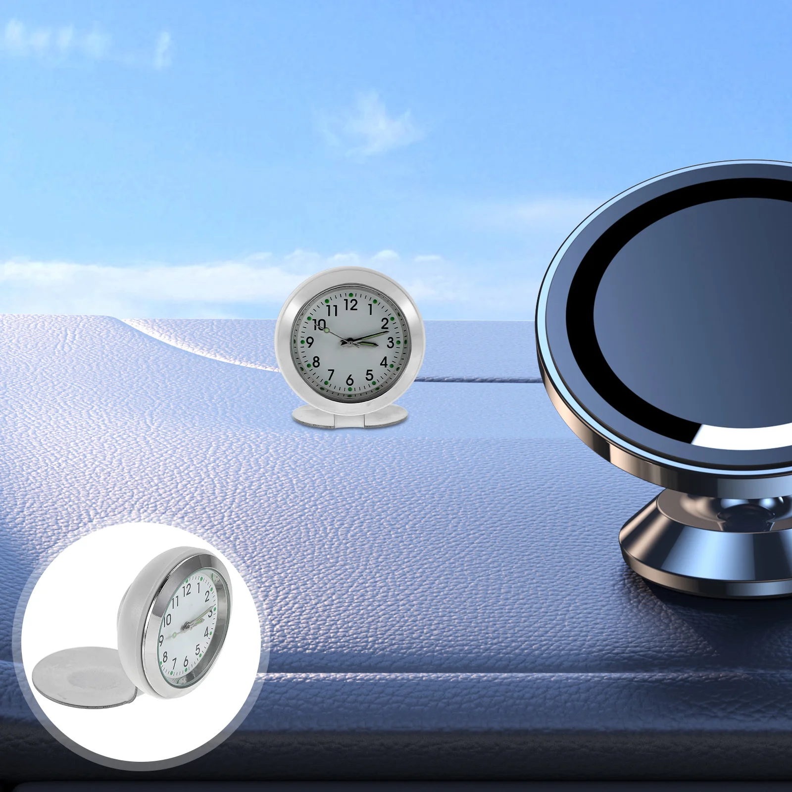 

Clock Automotive Electronic Dashboard Air Vent High Definition Display Long Life Durable Stylish Interior