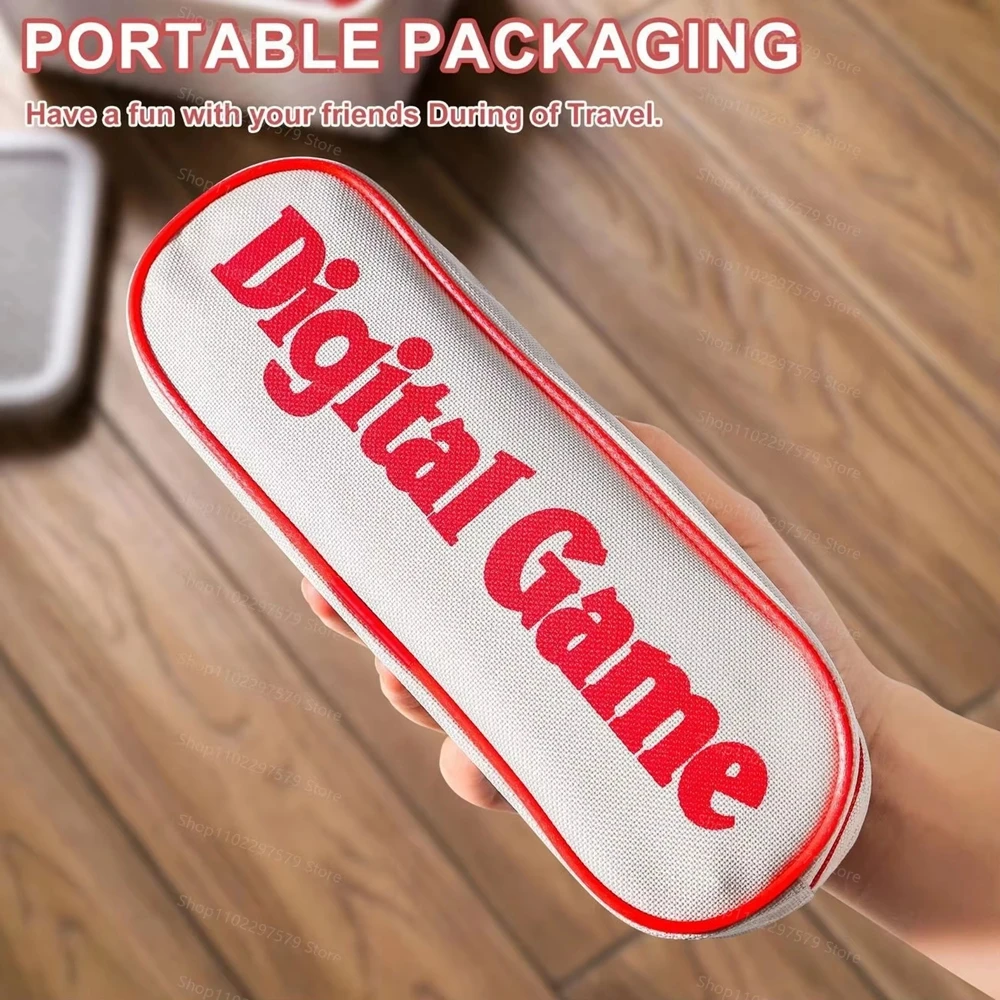 

Rummy Cube Board Game with 4 Racks, Portable Travel Set, Educational Puzzle Game for Family