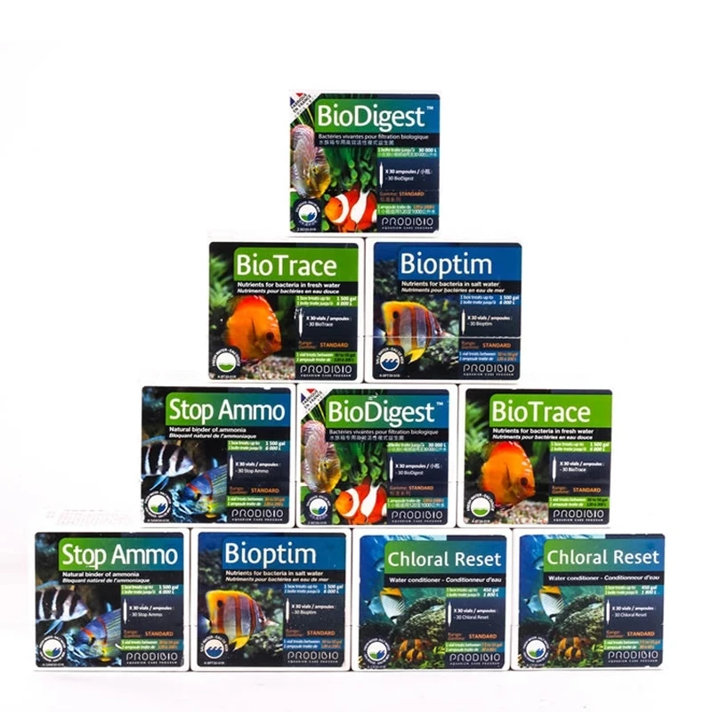 

Prodibio biodigest biotrace biovert bioptim coral vits parar munição biokit reef booster tudo em uma listagem