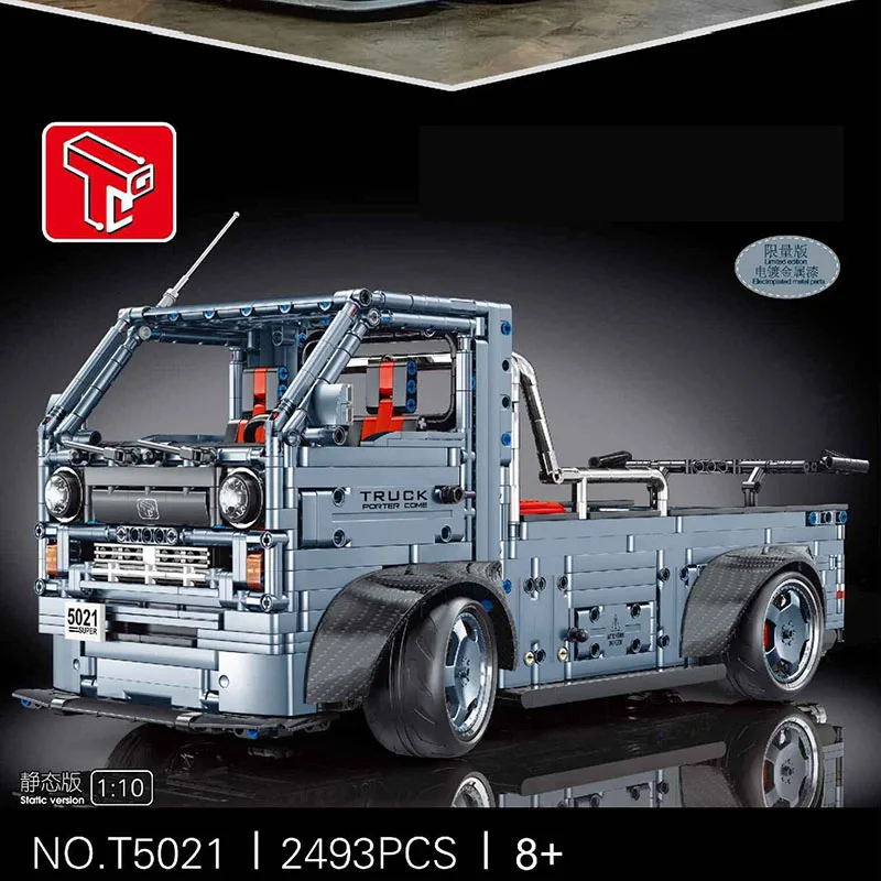 Tgl t5021 technische lkw auto antike modell stadt transport serie diy kreative spielzeug bausteine geschenk für jungen 2493pcs