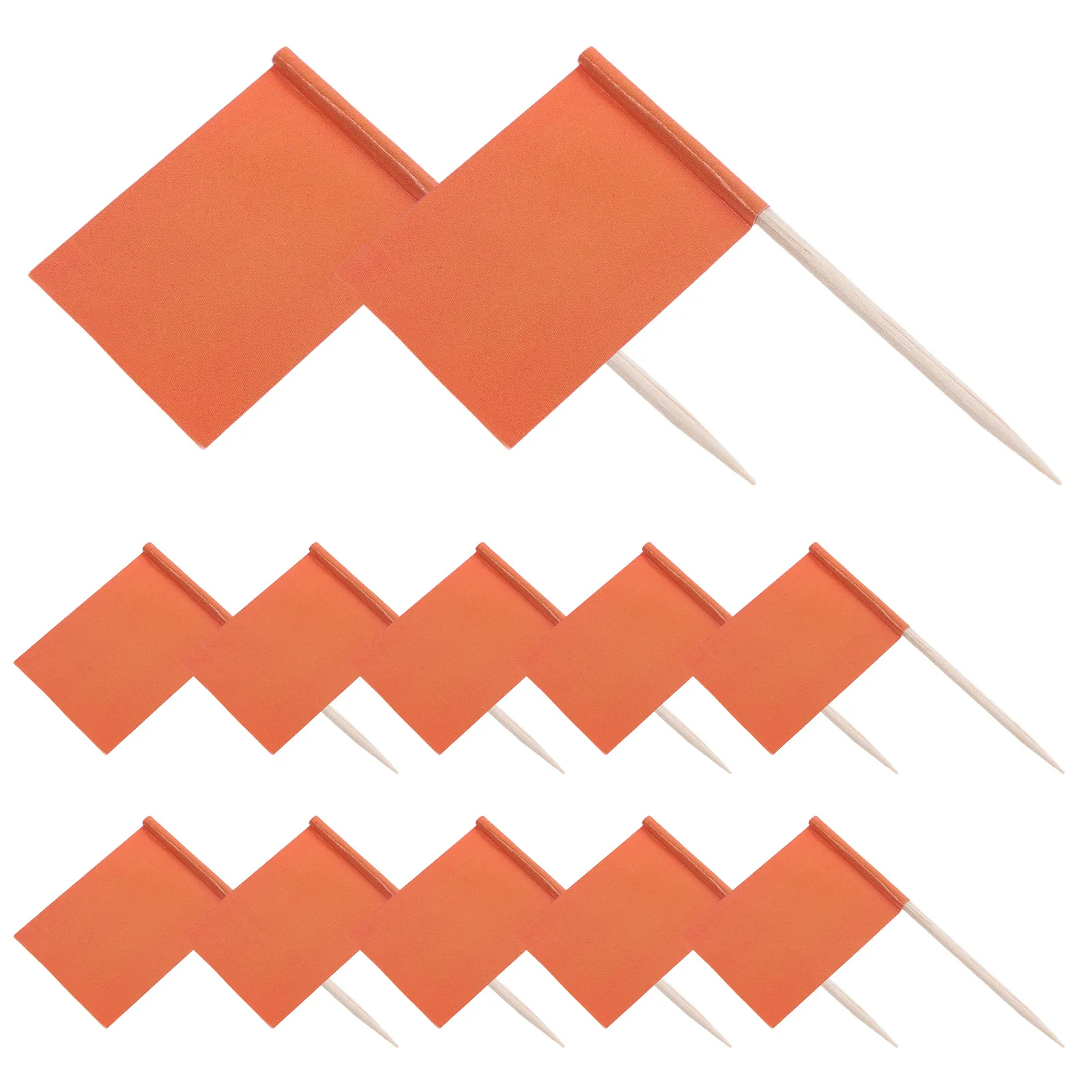 

100 Pcs Toothpick Flag Cheese Flags Cake Toothpicks Decoration Party Supplies Topper Blank Small Mini