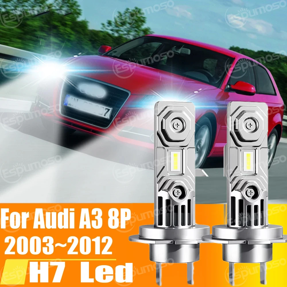 

Высокомощная светодиодная фара H7 Canbus No Error H18 Автомобильная лампа 6000K White Light Moto Diode Lamp 12v 55w Для Audi A3 8P 2003~2012