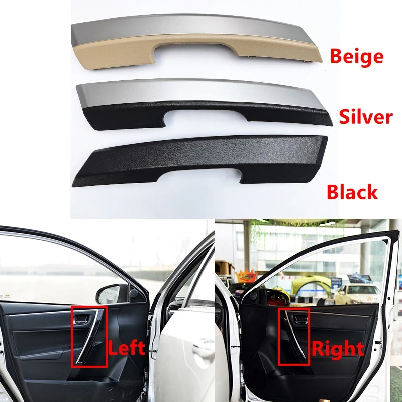 

Car Accessories Interior Front Door Trim Panel Armrest Inner Handle Decorative Cover For Toyota Corolla 2014~2017