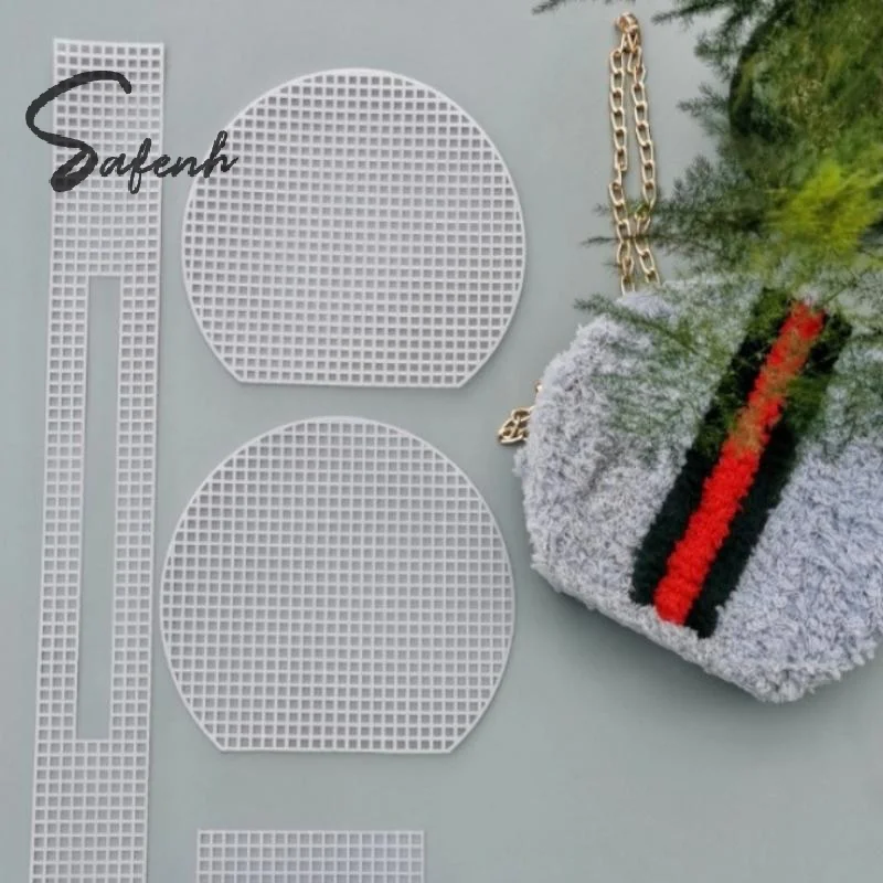 1 Set Handbag Shoulder Bag Mesh Cover Bag Bag Accessories Auxiliary Knitting Plastic Mesh Kit DIY Craft Bag Knitting Materials