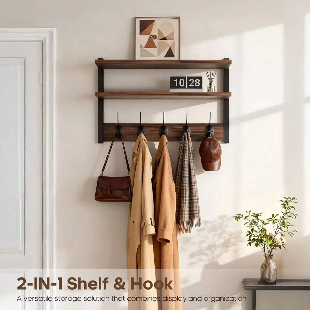 

Sturdy Multifunctional Clothes Rack DoubleTier Storage SpaceSaving Design, Easy Assembly For Home Office Hallway