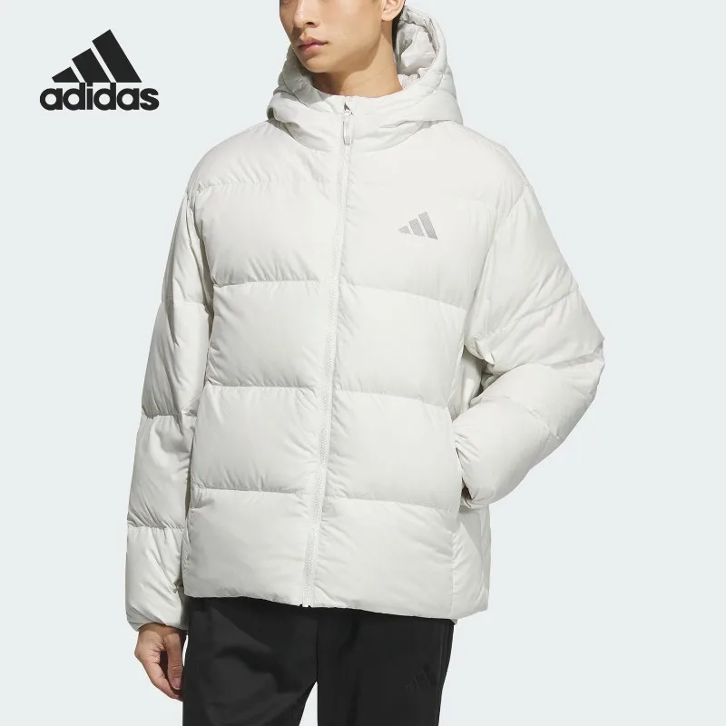 Adidas Men's Fashion Warm Outdoor Hooded Sports Down Jacket KC2477