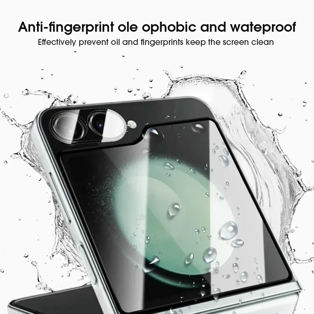 Flip6 Un Lock Back Tempered Glass For Samsung Galaxy Z Flip 6 ZFlip6 5G Rear Camera Lens Protective Glass Screen Protector Film