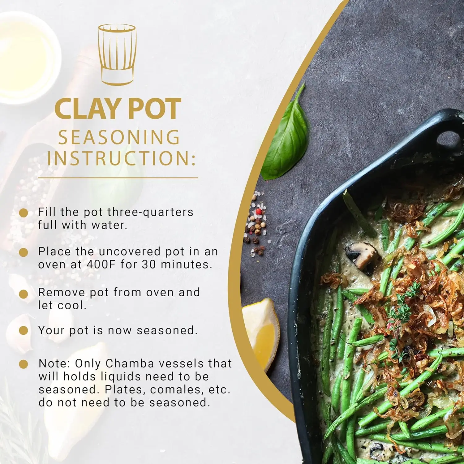 Authentic Chamba Soup & Bean Pot - Elegant Handmade Black Clay Dutch Oven with Cover - Perfect for Soups, Beans, Stocks & More -