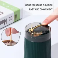 Portable Pop-Up Automatic Toothpick Dispenser Sleek and Hygienic Toothpick Holder for Convenient One-Touch Access