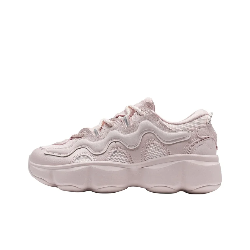 XTEP Petal Shoes 2.0 Comfortable Height Increasing Low top Casual Shoes Women's Light Pink/Pure Pink 976318320003/