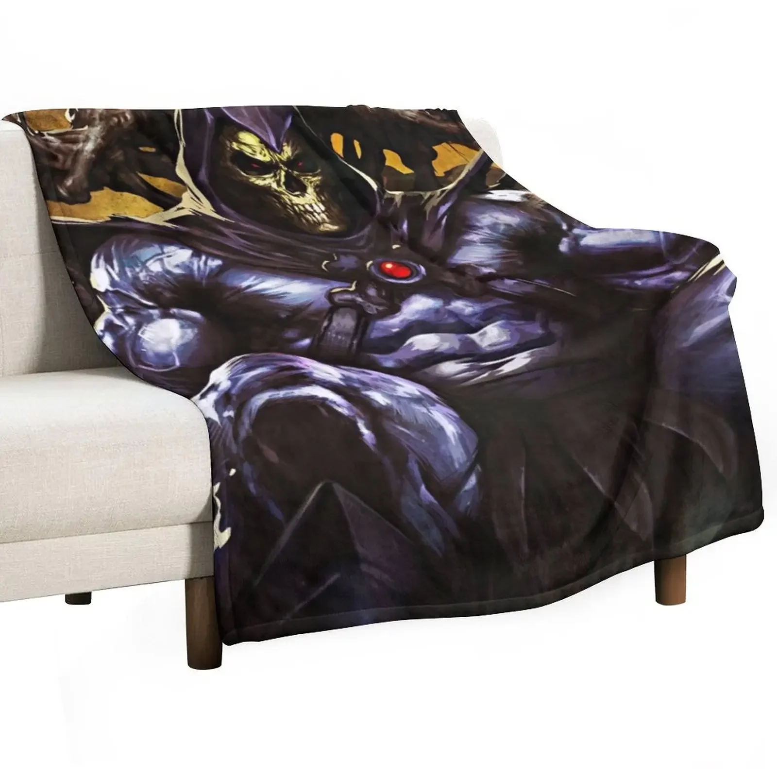 Skeletor Throw Blanket Decorative Throw funny gift valentine gift ideas Blankets