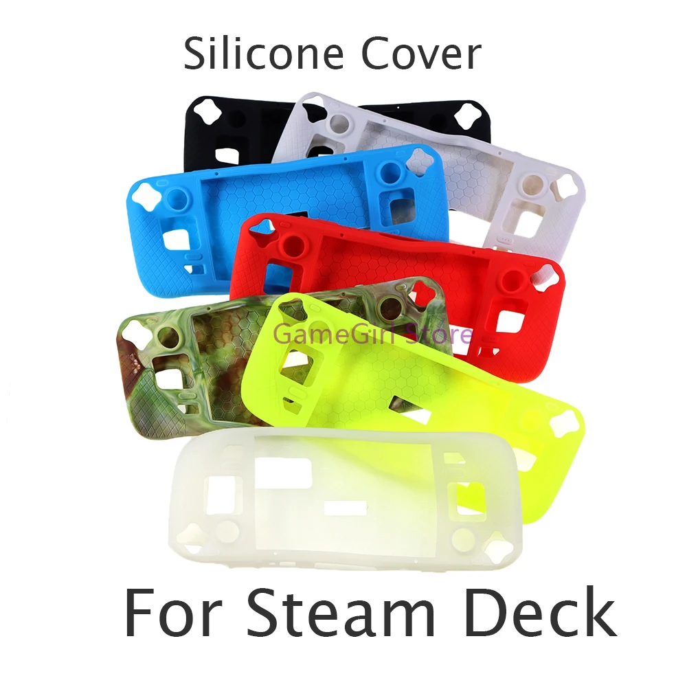 

7PCS Non-Slip Shockproof Silicone Protective Cover Shell Case For Steam Deck Game Console Accessory