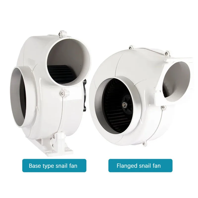 Efficient Air Exchange Snail Turbine Cooling Ventilation Exhaust Fan DC Battery Driven For Yacht Marine Cabin