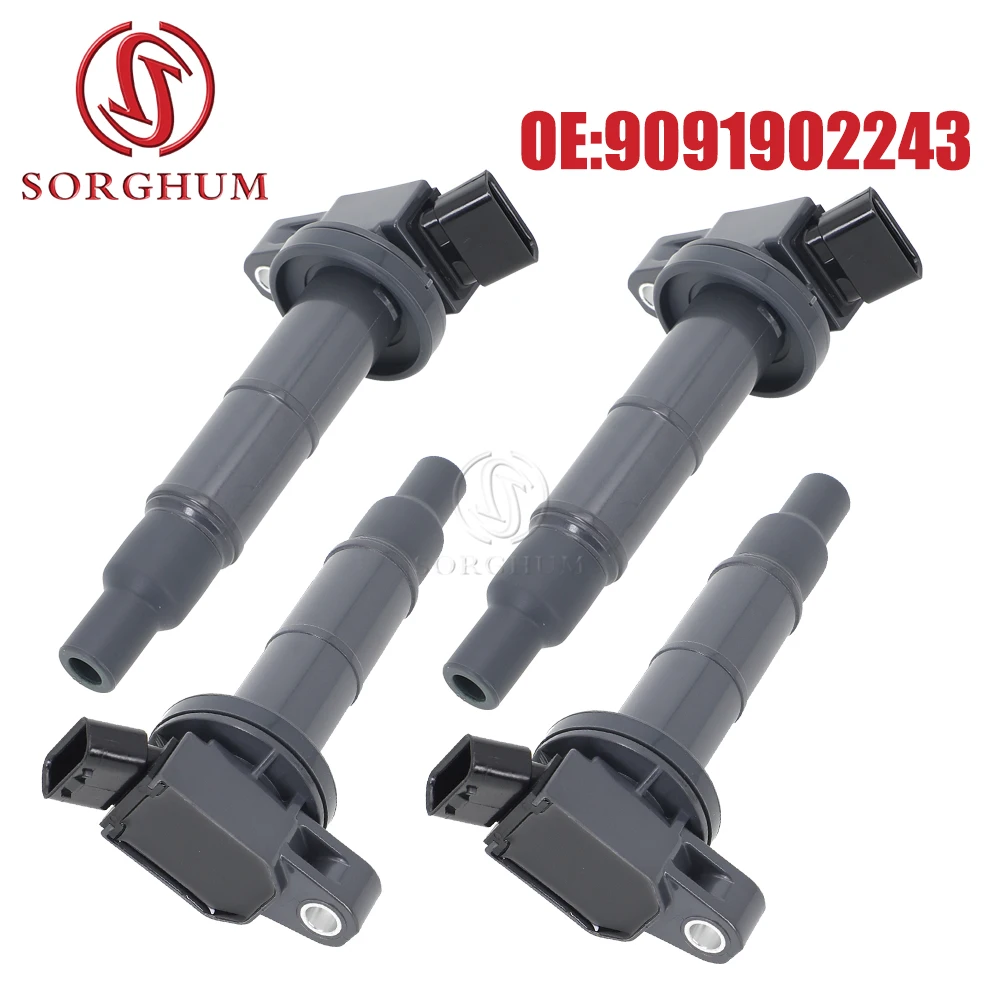 

SORGHUM 90919-02244 Ignition Coil Igniter For TOYOTA RAV4 Highlander Solara Scion 2.4L UF333 90919-02243 90919-02266 90919-19023