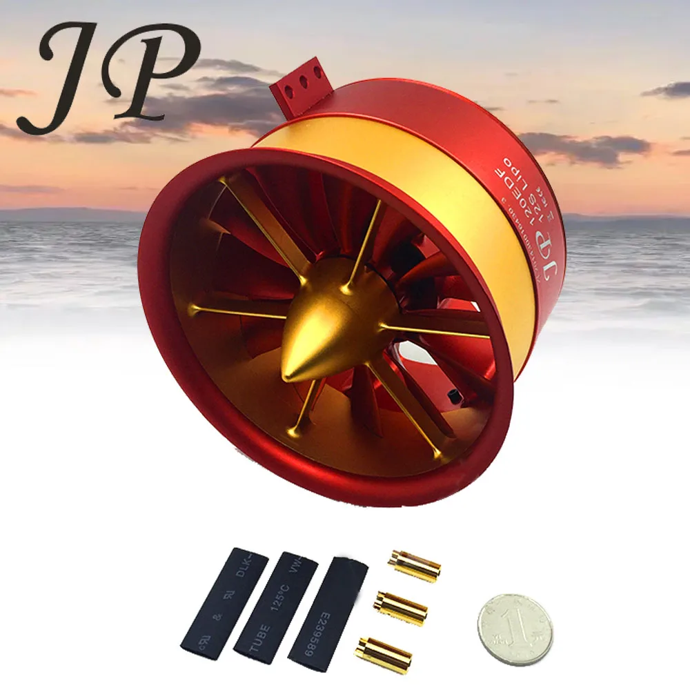 Motor 5060 4260 4250 with 6S 12S 14S JP 90mm 105mm 120mm EDF Ducted Fan 12 Blades All Set RC Air Plane 50V, 7100W Motor Parts
