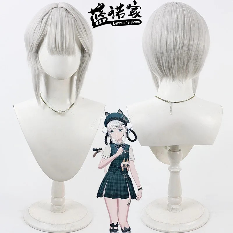 

Игра Gray Raven: Punishing Bambinata Cos Косплей Парик Хэллоуин Карнавал Вечеринка Опора Синтетические волосы Термостойкое волокно + Кепка для парика