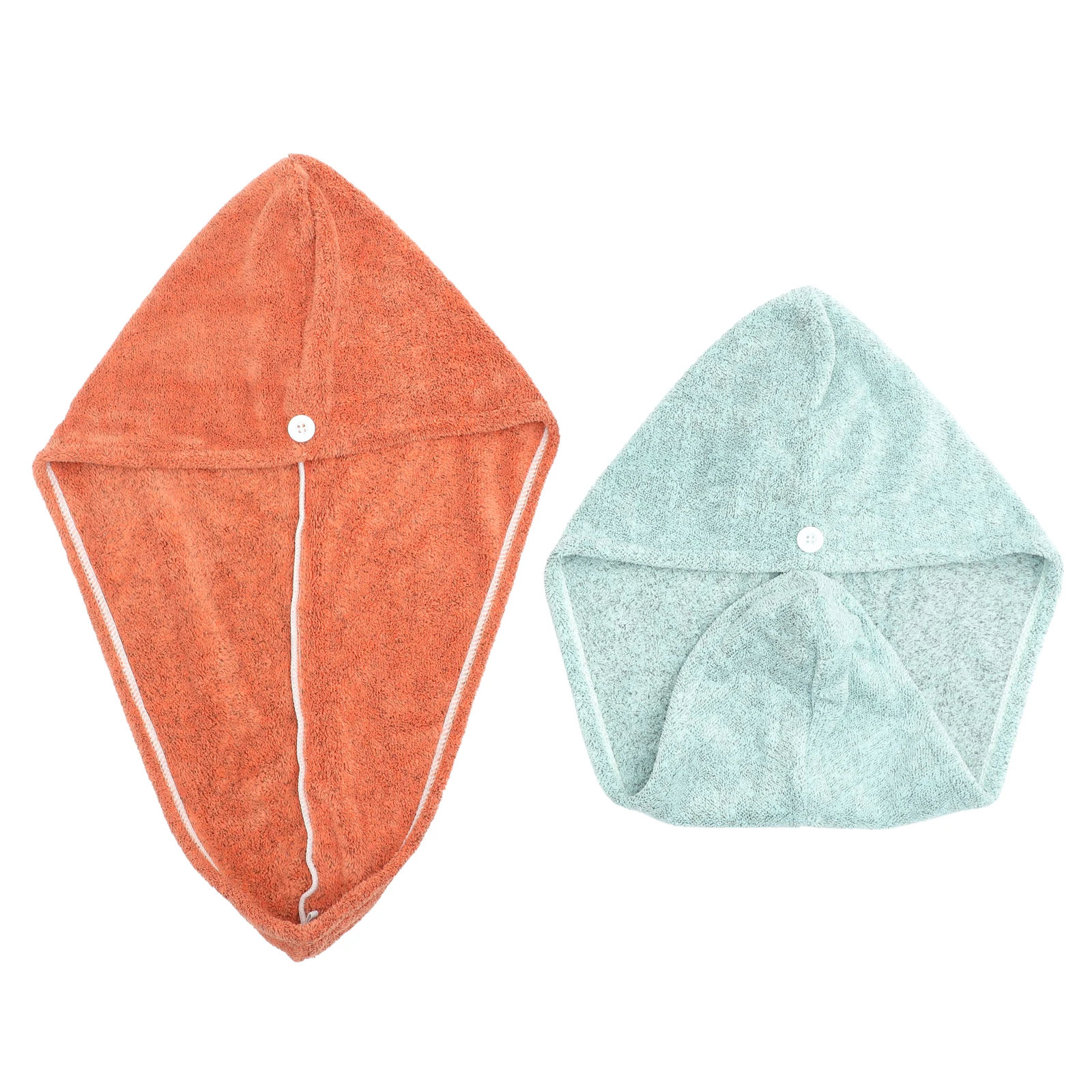 

2Pcs Hair Drying Hat for Women Efficient Water Absorbing Hair Towel Wrap Simple Elegant Design for Salon Spa Use