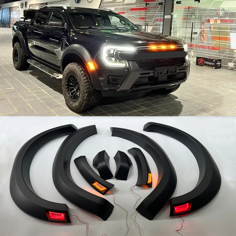 

Car Fender Flares Muguards For Ford Ranger T9 2022 2023 2024 Wildtrak Sport Limited XLT XL XLS Car Wheel Eyebrow Protector Lip