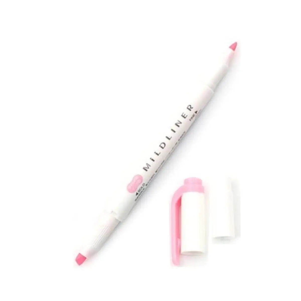 Brand Text Double Tip Zebra Mildliner Pink