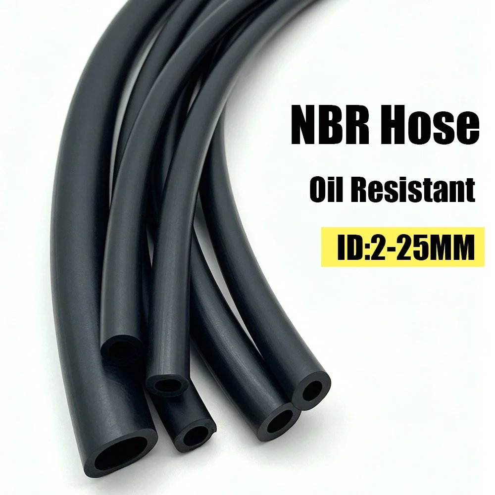 Black Multi Specification Nitrile Rubber Hose, Anti-aging, Not Easy to Crack Equipment, Oil Pipeline Hose, Inner Diameter 2-25mm