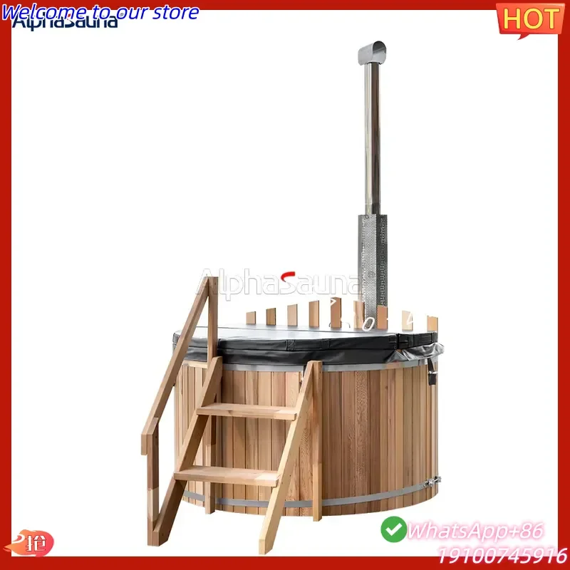 2026Hot Cold and Hot for Tub with Chiller and Ozone for Sports Rehabilitation Villa Use Solid Wood Traditional Design