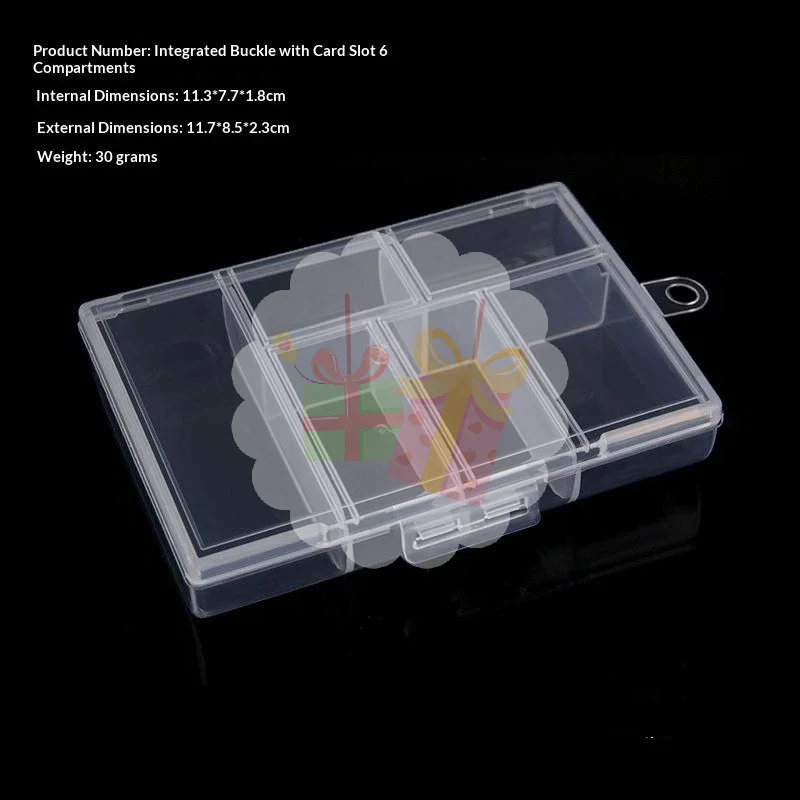 

2pcs Jewelry Craft Storage Clear Plastic Box for Beads and Earring Organization Efficient Design