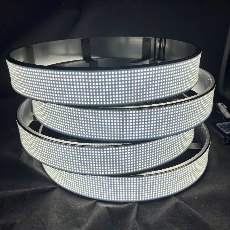 Max Outside 10 Row Pure White LED Wheel Lights Kit for Truck Off-12V