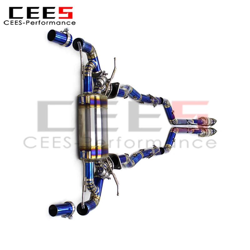 

cees for 2004-2017 Aston Martin DB9 V12 6.0L Tuning Catback Exhaust Escape Car Exhaust System Vacuum Valve Exhaust Muffler