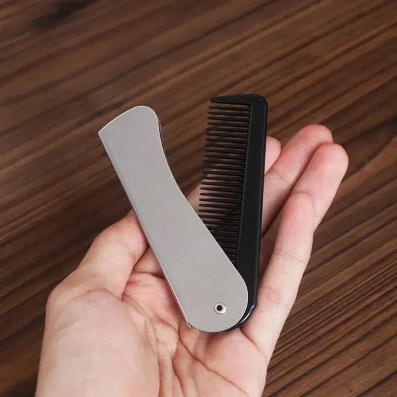 Foldable Anti-Static Pocket Steel Comb