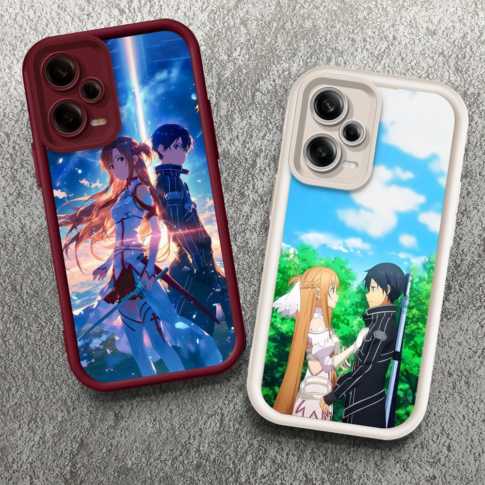 حافظة هاتف كرتونية أنيمي للكلمات الفنية عبر الإنترنت ، سلم للعين لهاتف ريدمي نوت 13 12 12C 11 11S 10 10C 10A 9A 9A برو 5G فوندا #1