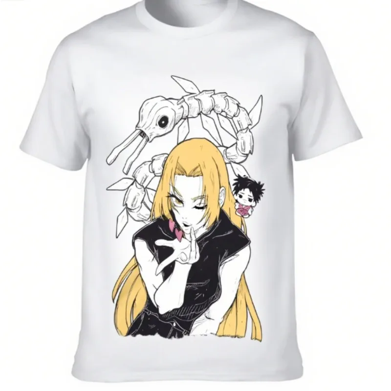 الاتجاه الصيف 2025 تأثيري محايد أبيض وأسود Kenjaku Choso Jujutsu الرعب أنيمي قميص جميع الأحجام يوكي Tsukumo تي شيرت #3