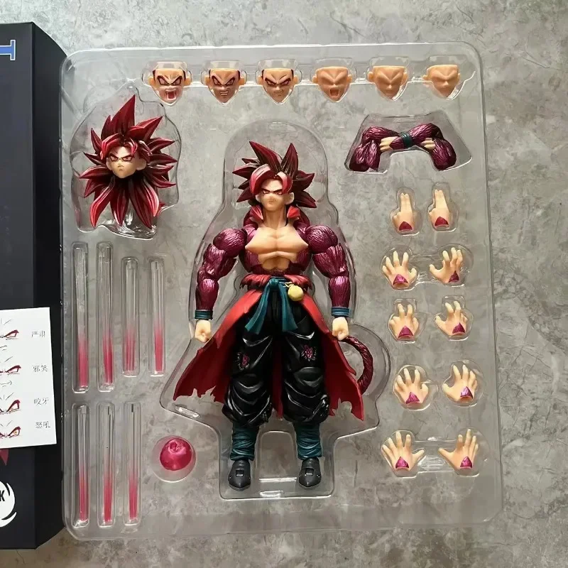 En Stock agujero negro Dragon Ball SHF Time Jumper Super Saiyan 4 SSJ4 Son Goku Acme Power Jiren Anime figuras de acción juguetes regalos