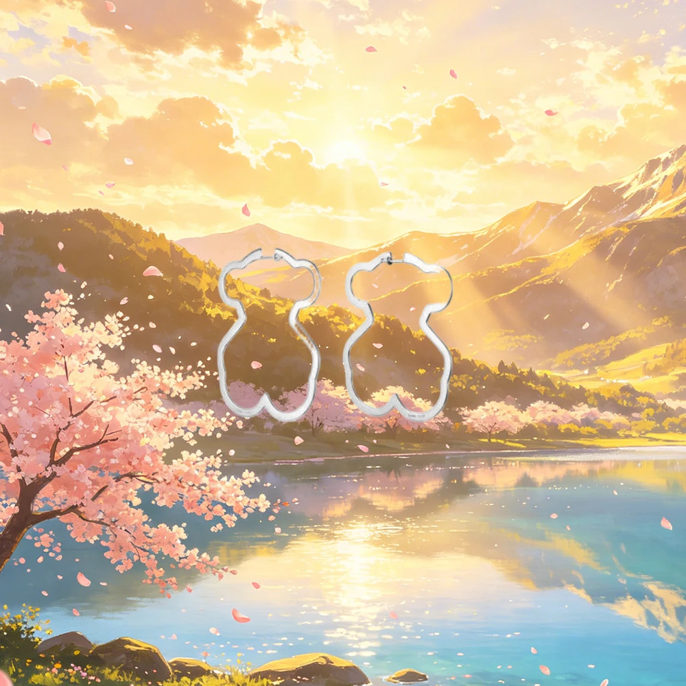 

Миниатюрные серьги-гвоздики в виде милых медвежат из стерлингового серебра 925 пробы, простые модные украшения для женщин