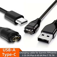 Type C USB Charging Cable For Garmin Venu X1Charger Forerunner 970 570 instinct 3 3S 2X Fenix 8 7 6X GarminActive 6 Lily2 Active