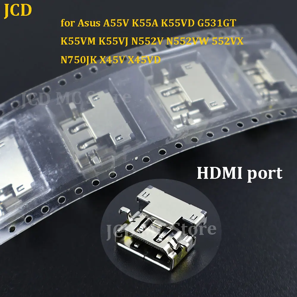 1/5/10Pcs 19-pin HDMI Jack Socket Plug Connector For ASUS A55V K55A K55VD  N551JK N551JM N551J N551V N551Z G551JW G531GT