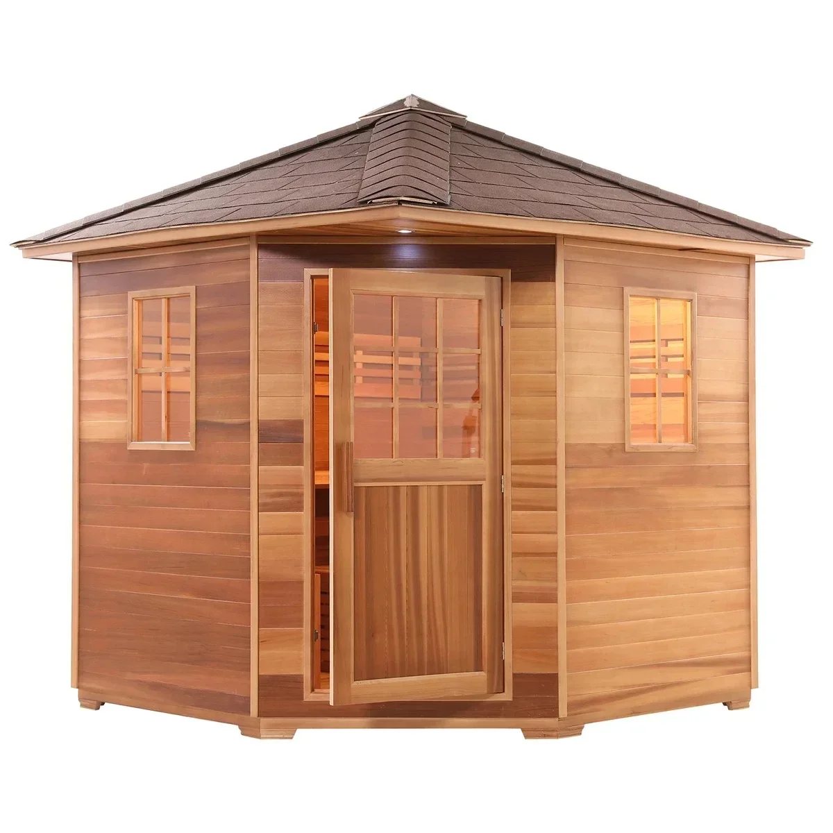 Household indoor and outdoor 4-person outdoor waterproof traditional family steam sauna room