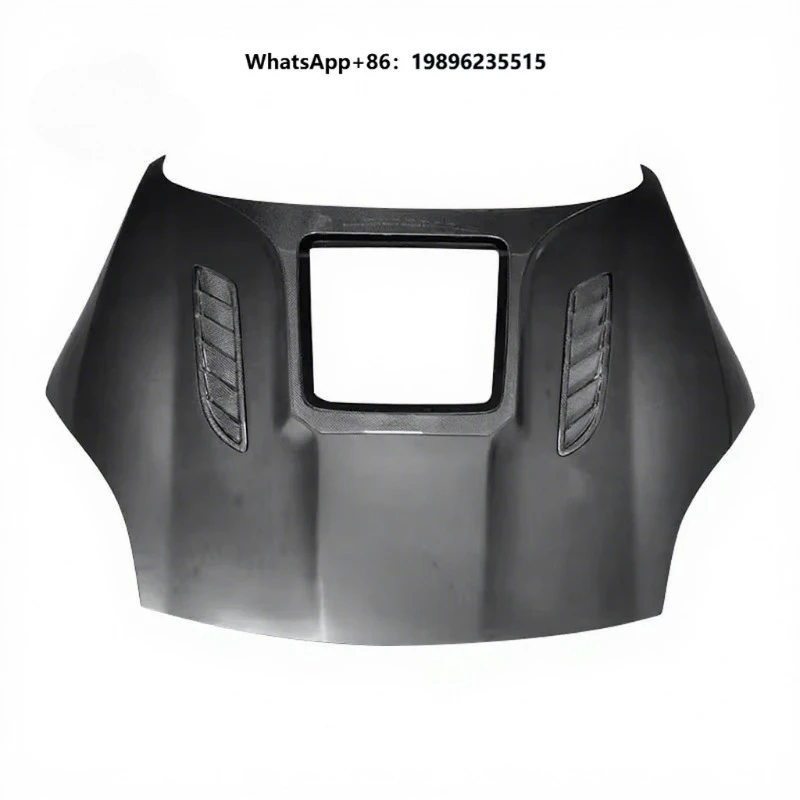 High Quality Half Carbon Fiber Hood Bonnet With Glass Engine Cover Hoods Car Hood