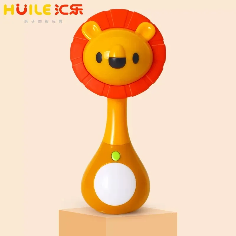 New Animal Teething Rhythm Stick Baby Jingle Toy Light Music Grasping Training Soothing Newborns No Box