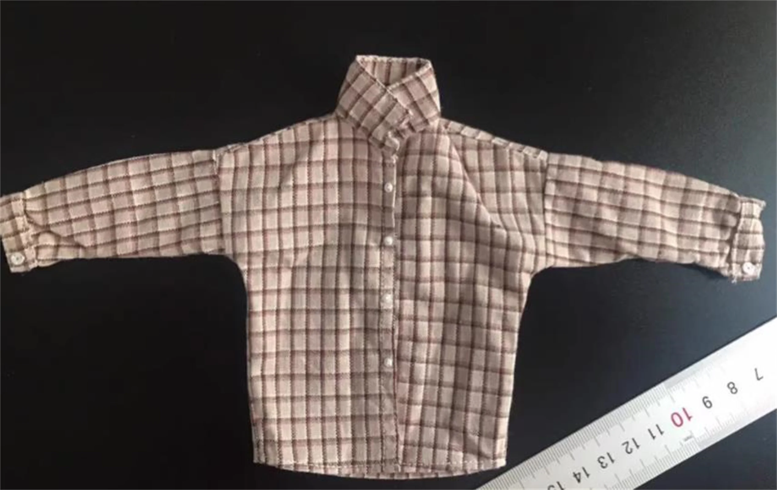 

1/6 солдатская модная длинная клетчатая рубашка, масштаб 1/6, модель мужской одежды, игрушки для 12-дюймовой куклы, подходит для 12-дюймовой экшн-фигурки, тела